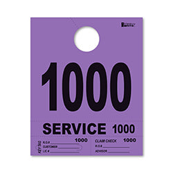 4 Part Heavy Brite Dispatch Numbers - Purple - 1000-1999